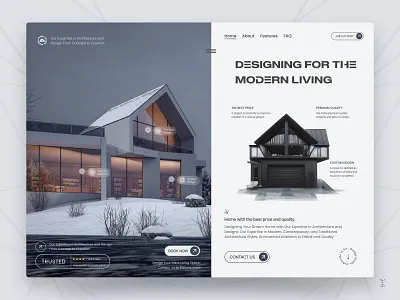 House Architecture website architecture design architecture website black buying house clean hero section hotel hotel booking house architecture house buliding housing landing page modern design ui ui design uiux ux design visual design website design white