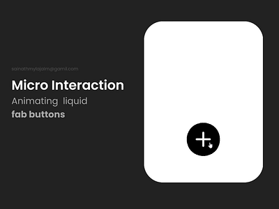 LIQUID FAB BUTTON - MICRO INTRACTION animation ui