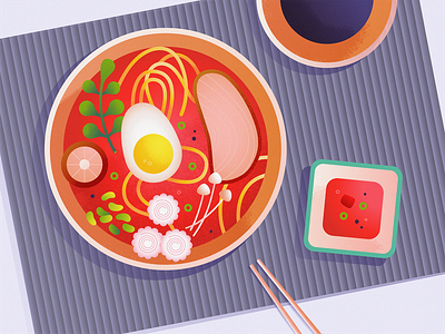 Noodles 🍜 asia colors delicious flat food food illustration graphic design illustration illustrator noodles texture vector web illustration