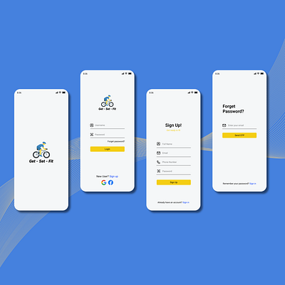 Get Set Fit app branding design graphic design typography ui ux