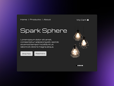 Spark Sphere (UI Design of a website) app app design app designer mobile contact design figma fresher illustration laptop lights shop mobile ui website
