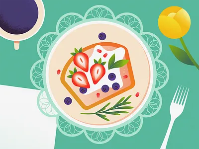 Dessert 🍰 cake colors dessert flat food food illustration graphic design illustration illustrator still life texture vector web illustration