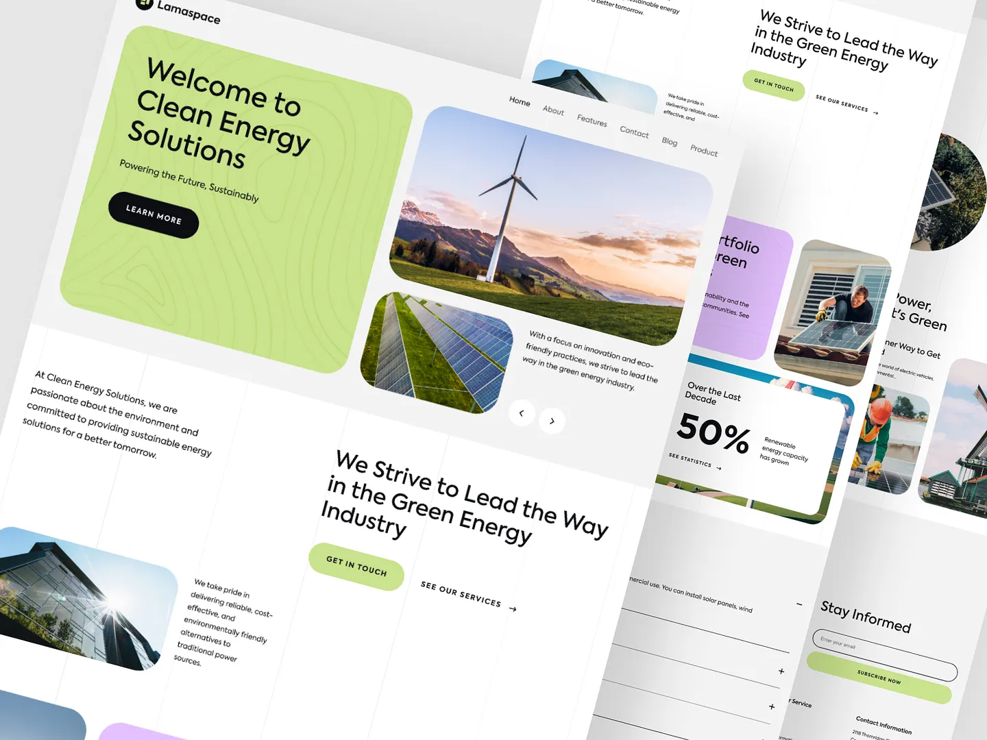 Innovative Environmental Website Design for Clean Energy Solutions