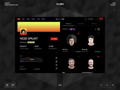 Rubin animation design interface ui ux web