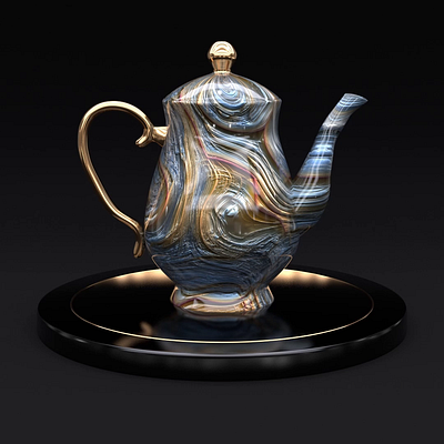 Funny Teapots | Teapot_006 360 3d after effects animation art cinema 4d design funny loop motion design nft tea teapot