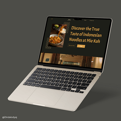 Mie Kah - Noodles Restaurant Landing Page design designinspiration food foodweb landing page restaurant ui uix user interface web design website