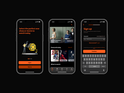 Movies4you UI app design interface mobile mobile ui movies ui ui ux