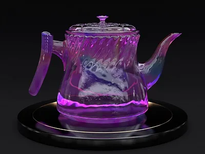 Funny Teapots | Teapot_009 360 3d after effects animation art cinema4d design funny loop motion design nft tea teapot