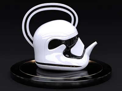 Funny Teapots | Teapot_012 360 3d after effects animation art cinema 4d cinema4d design funny helmet loop motion design nft redshift starwar starwars stormtrooper tea teapot