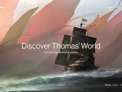 Portfolio redesign - Thomas Dubois - Home page concept art grid grid layout layout design portfolio portfolio design redesign storytelling ui ux webdesign