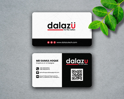 Business Card For "Dalazu" 3d animation branding graphic design logo motion graphics ui