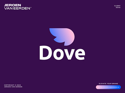 Dove - Logo Design brand identity design branding care creative logo d dove feather hair health human identity design letter logo lettermark logo medic modern logo monogram skin wing