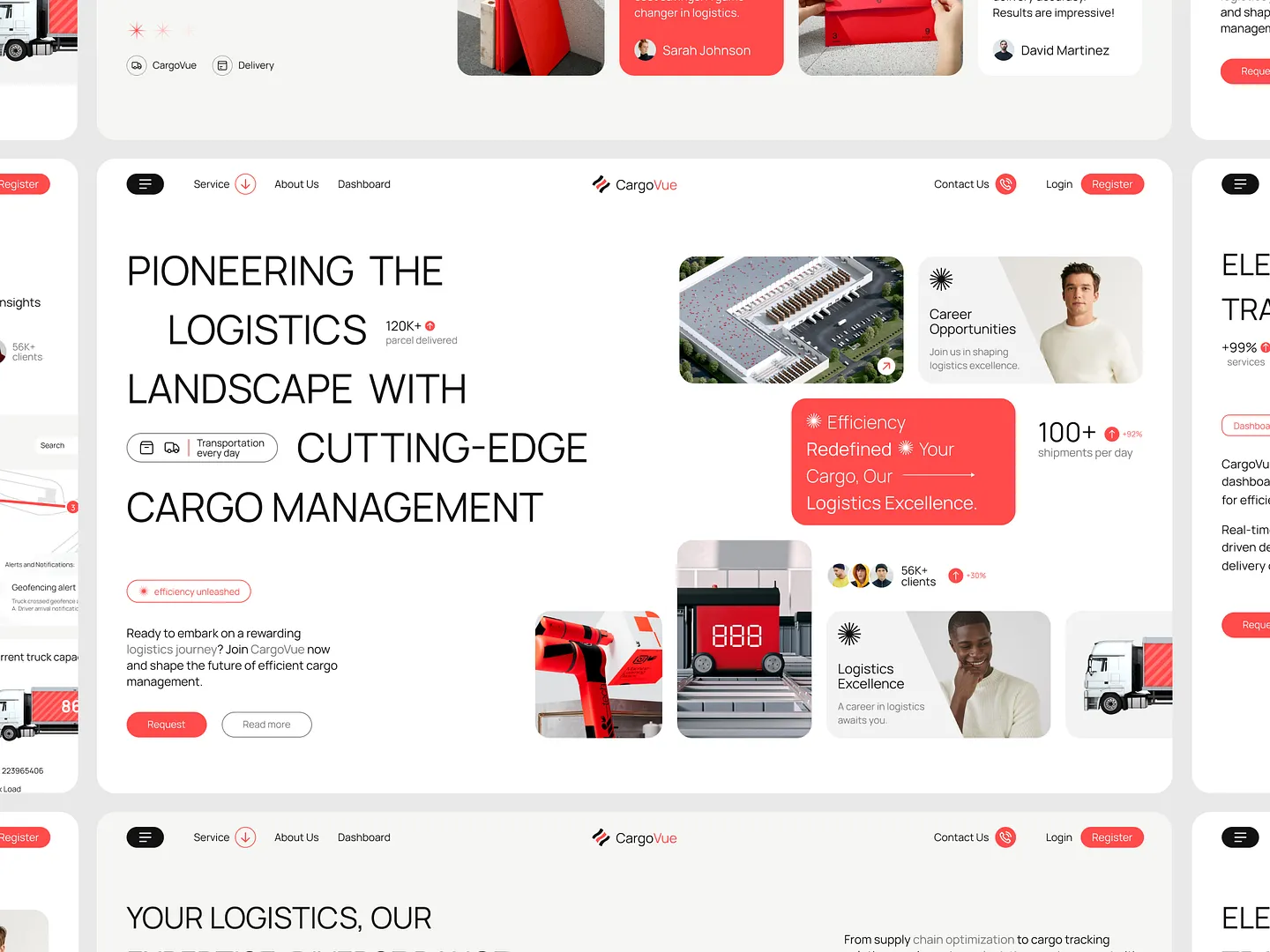 Innovative Courier Website Design for Enhanced Logistics Management