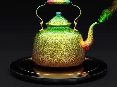 Funny Teapots | Teapot_020 360 3d after effects animation art cinema 4d cinema4d color colorful design funny glitter loop motion design rainbow tea teapot