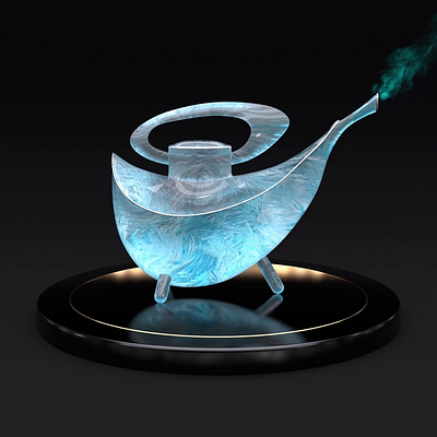 Funny Teapots | Teapot_021 360 3d after effects animation art cinema 4d cinema4d cold design frozen funny ice loop motion design nft redshift tea teapot winter