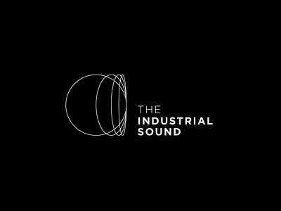 The Industrial Sound Logo Design black branding circle design graphic design industrial logo logoinspiration minimal modern monochrome music sound vector vibration