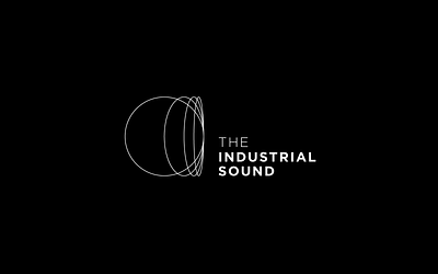 The Industrial Sound Logo Design black branding circle design graphic design industrial logo logoinspiration minimal modern monochrome music sound vector vibration
