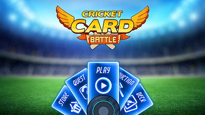Cricket Card Battle card game card game concept card game ui game kit game ui game ui design gui mobile game ui mobile game ui design ui
