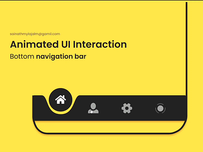 Animated Menu UI Interaction animation ui