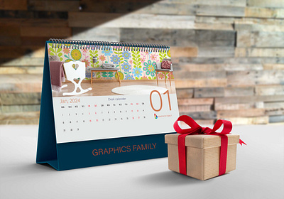 Desk Calender animation branding calender design graphic design illustration logo motion graphics vector