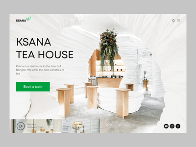 Tea house bangok design graphic design interior minimalism tea thailand ui