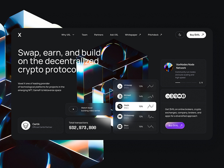 Swap Interface UI Design Concepts by Vino Costa Upwork on Dribbble