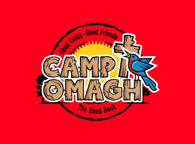 Camp Omagh Logo branding clothing design design graphic design illustration logo thepoddotme typography