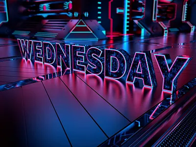 Wednesday | Space Time 3d after effects animation cinema 4d cinema4d day design galaxy illustration loop morning motion design neon space starwars wednesday week
