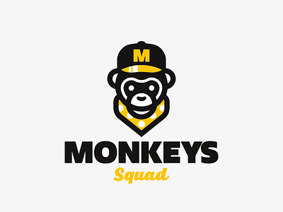 Monkeys concept design illustration logo monkey