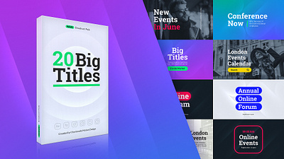 Wave Big Titles (AE Template) aftereffects backgrounds bigtitles bumpers bundle corporate design event intro motiondesign motiongraphics opener pack presentation production promo slides social titles typography