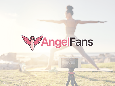 AngelFans - Logo Design angelfans brand identity branding logo logo design new logo onlyfans