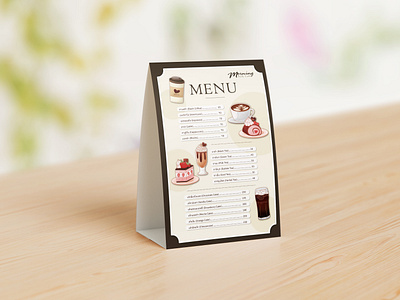 Branding : Morning Perk Café branding design drink menu graphic design illustration