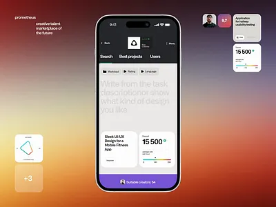 Perfect match on the freelance marketplace 3d ai animation branding design graphic design interface mobile motion graphics ui ux web