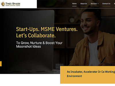Timez Spaces - Startup Website design ui ux