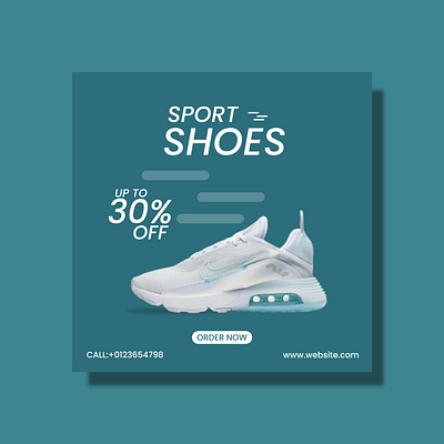 Social media Shoe poster design. branding graphic design logo