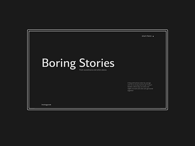 Boring Stories UI blog design interface mobile photography ui ui ux
