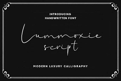 Lummoxie Script font freefont handwritten script typography