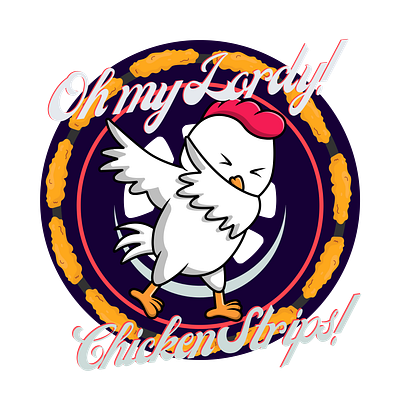Chicken Sptrips. branding graphic design logo