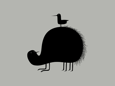 ( ˚ - ˚)/ animal bird cartoon character design dribbble fur hair illustration nature