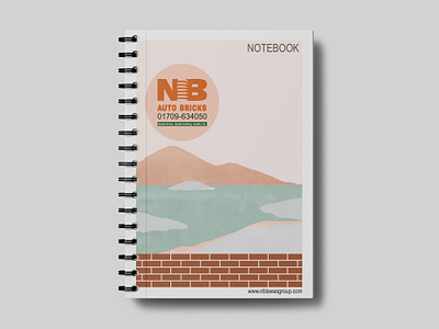 Notebook diary graphic design notebook