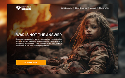 Daily UI Challenge #003 donate landing page product design ui daily ui design uiux