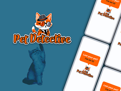 Pet Detective adobe photoshop design concept figma midjourney mobile app typography ui design