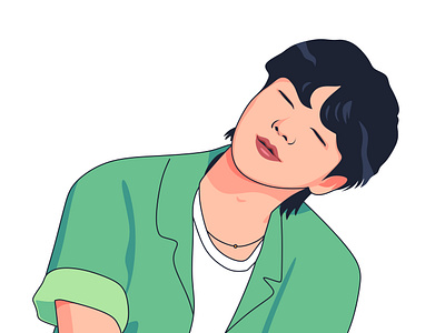 Suga BTS bts cartoon vector