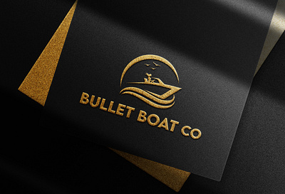 Bullet Boat Co logo design animation branding design graphic design logo logo design modern logo motion graphics simple logo