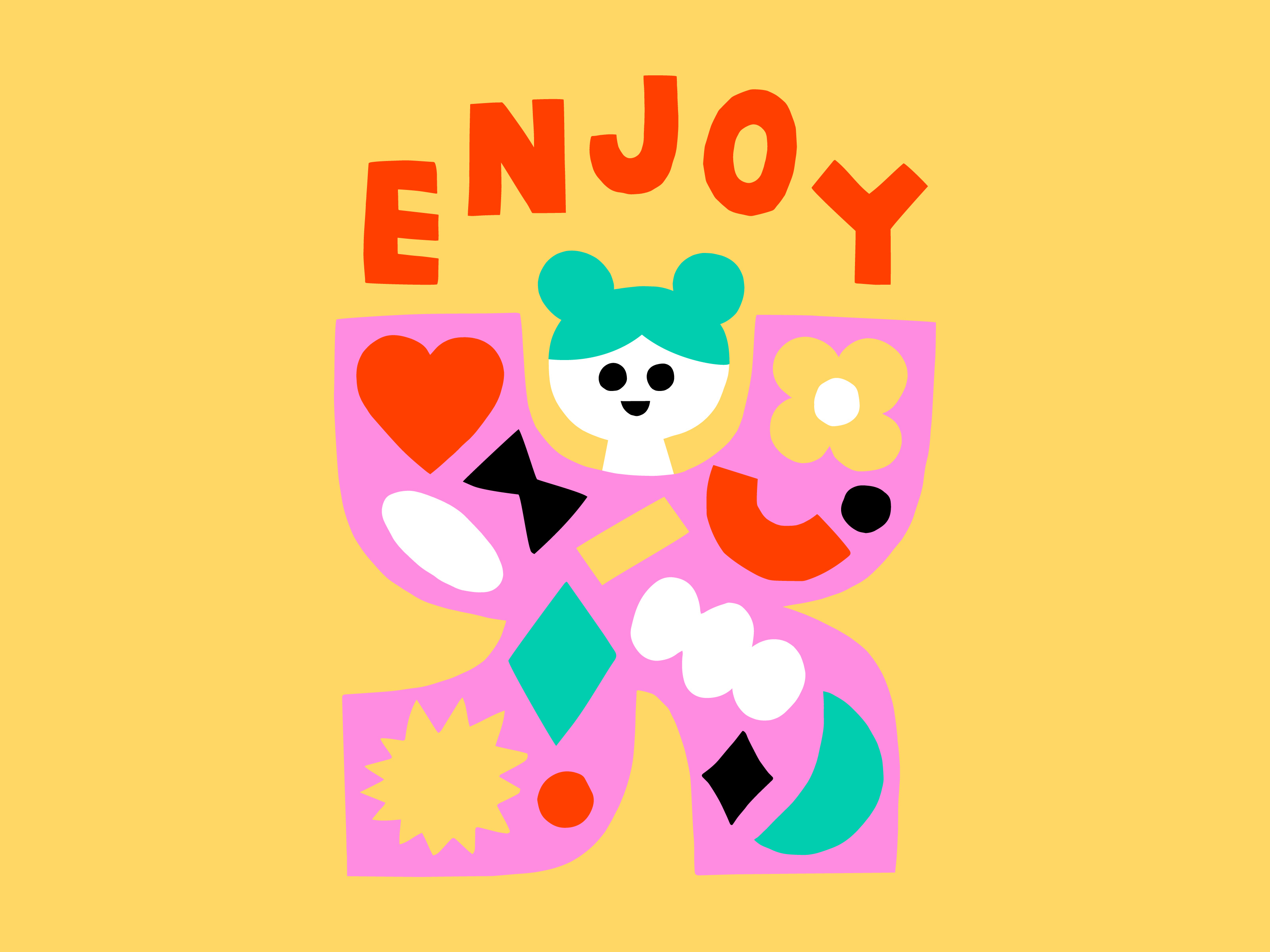 Animations for Giftee animation bright colors character character design colorful cute digital art finnish illustrator flat color flat illustration friendly gif handmade illustration kawaii leena kisonen paper cut positive scandinavian scandinavian style