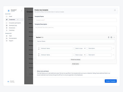 Template Creation dashboard dashboard design design minimal saas ui uiux uxdesign