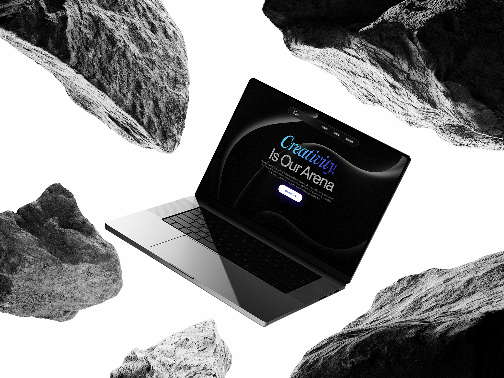 WeRabbit Agency Website Redesign branding landing page logo ui web web design