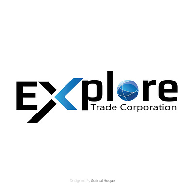 Logo Design For "Explore Trade Corporation" 3d animation banner branding brochure flyer graphic design logo motion graphics trifold ui