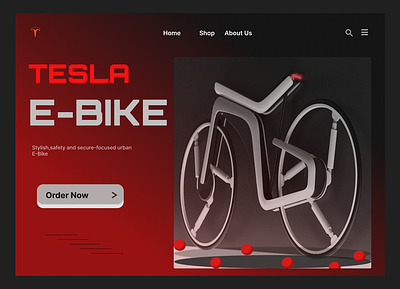 EcoRide - Futuristic E-Bike Landing Page ecofriendly