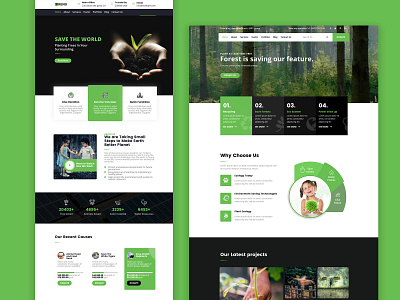 Responsive & Feature-rich Green Energy WordPress Theme 2023 ecological green business waste management web design web development wordpress theme